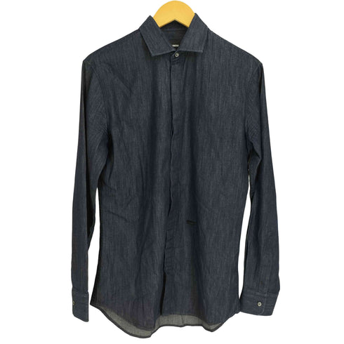 ボリスビジャンサベリ 11 by Boris Bidjan Saberi INDICASATIVA プリント 比翼 L/S シャツ メンズ